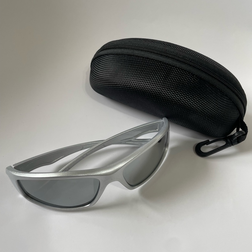 NEW Silver Sunglasses with Case